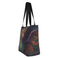 thumbnail image 7 of Uemuo Whimsical Dragon Color Cool Print Tote Bags for Women,Large Capacity Corduroy Bag,Reusable Grocery Shoulder Bag,Beach Tote with Zipper Closure, Daily Essentials, 7 of 7