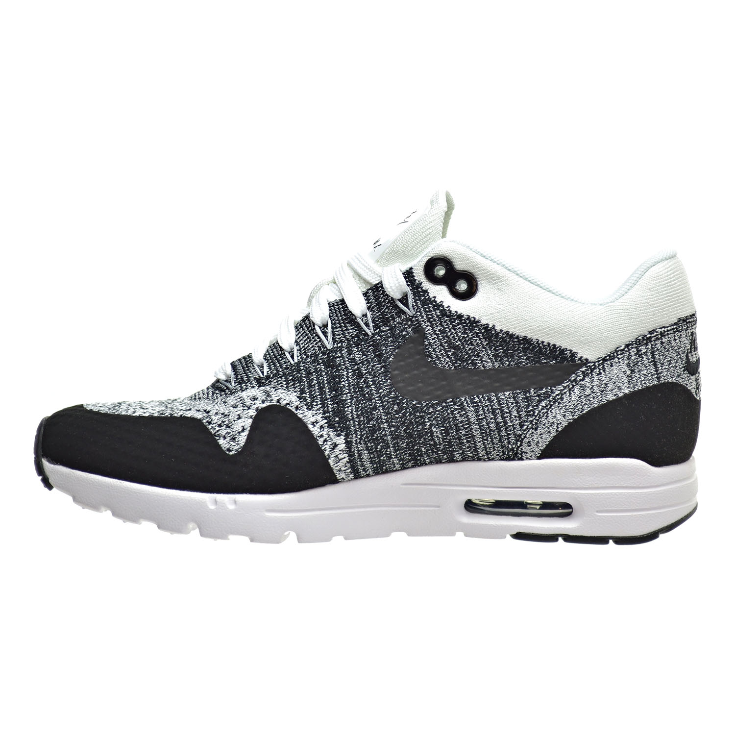 air max 1 ultra flyknit white black