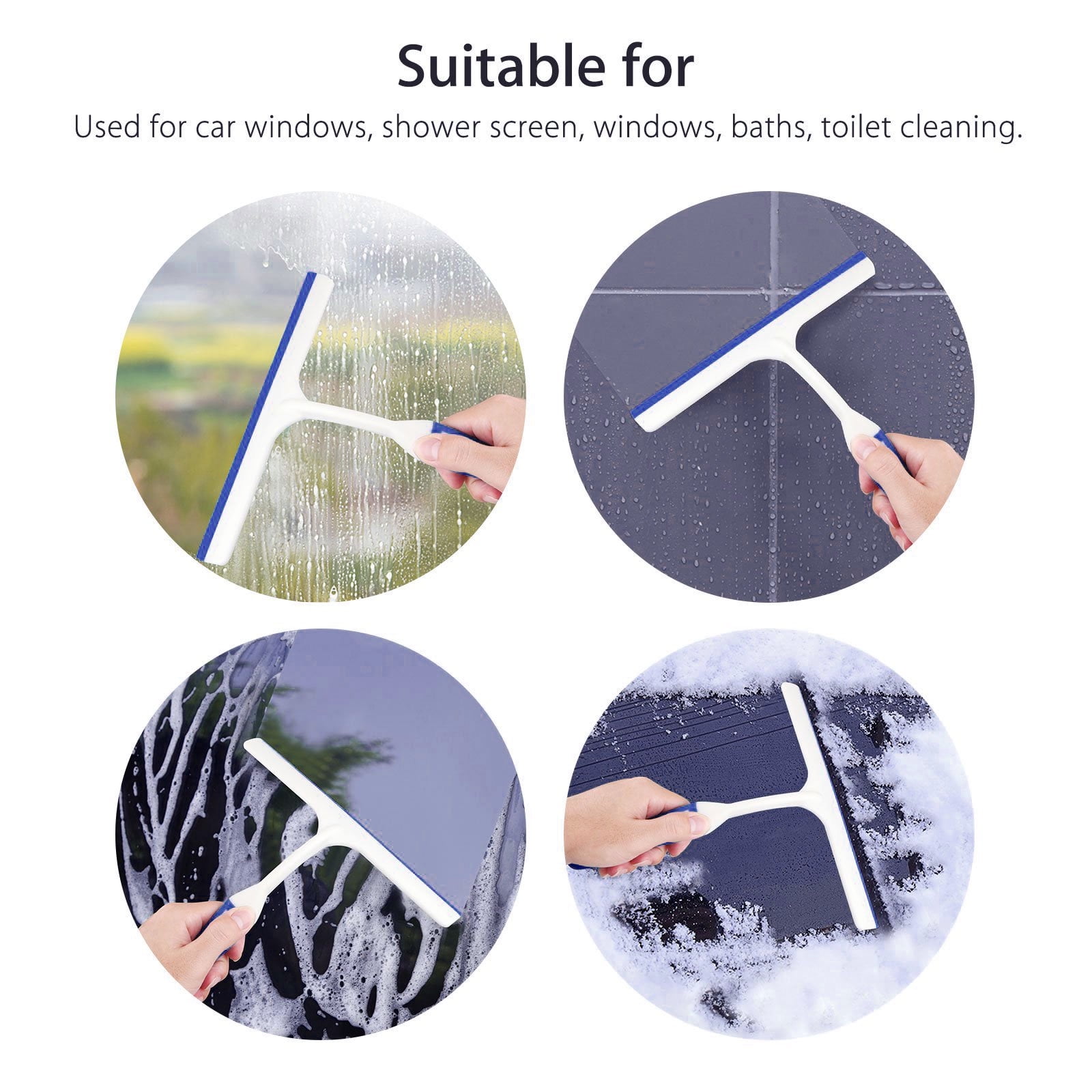 DOITOOL 10 Pcs Glass Scraper Squeegees Mirror Cleaner Tool Auto Water  Silicon Squeegee Scrapers Wallpaper Tools Window Tint Scraper Abzieher  Plastic