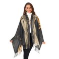 thumbnail image 3 of FORMRS Womens Scarf Winter Soft Long Big Warm Shawls Wrap Tassel Scarves, Retro Halloween Cat, 3 of 9