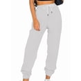 thumbnail image 2 of Sweatpants Women Fall Fashion Baggy Joggers Workout Lounge Comfy High Waisted Athletic Sweat Pants Light Grey XXXL, 2 of 7