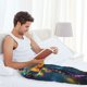 thumbnail image 5 of Fotbe Neon Seahorse Underwater Realm Pantalones de Pijama para Hombre, Pantalones de Dormir, Pantalones de Casa con Cintura Ajustable y Bolsillos-X-Large, 5 of 6