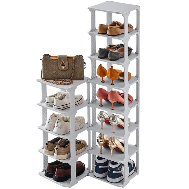 Organizador de zapatos HHK Henhaokan de 5 niveles para armario, color gris