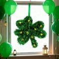 thumbnail image 6 of Green St. Patrick's Day Shamrock Hat Door Hanging - Easter Decor, Festive Shamrock Ornament, Front Door Hanging Decor, Indoor Outdoor Holiday Decoration, 1pc, 6 of 7