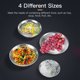 thumbnail image 2 of Juego de 4 platos y cuencos de acero inoxidable para cena de camping, 2 of 8