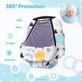 Baby Car Seat Covers, Cozy Babies Carseat Cover with Breathable Peep
