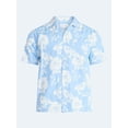 thumbnail image 6 of Free Assembly Men's Floral Cotton Camp Shirt with Short Sleeves, Sizes S-3XL, 6 of 6