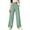 Green, variant on Akmaiox Sweatpants Women, Plaid Printed Elastic High Waisted Wide Leg Pants with Pockets, Casual Trendy Outdoor Hiking Travel Pants