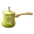 thumbnail image 4 of jifeng Turkish Coffee Pot ,Coffee Pot with Handle, Greek Multipurpose Long Wooden Handle Butter Warmer for Kitchen Picnic Restaurant M, 4 of 9