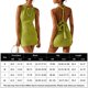 thumbnail image 2 of Vestido de punto ajustado para mujer, vestido ajustado Y2k para fiesta y club Kuymtek Verde T L para Mujer, 2 of 6
