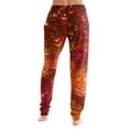 thumbnail image 5 of Wutalume Halloween Women's Casual Pajama Pants - Drawstring Elastic Waist Cuffed Pants with Pockets, Loose Trousers for Festival Wear,Orange S, 5 of 5