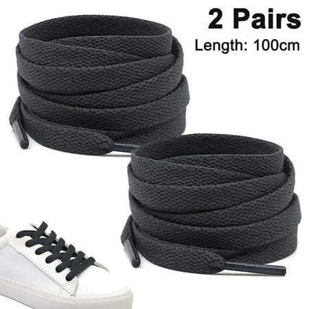 

2 Pair Flat Shoe laces Shoelaces for Athletic Running Sneakers Shoes Boot Strings