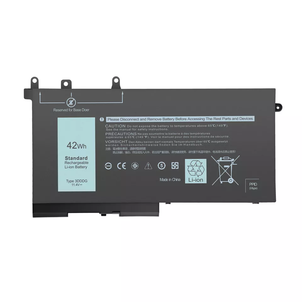 3DDDG 11.4V 42Wh Battery For Dell Latitude E5280 E5480 E5591