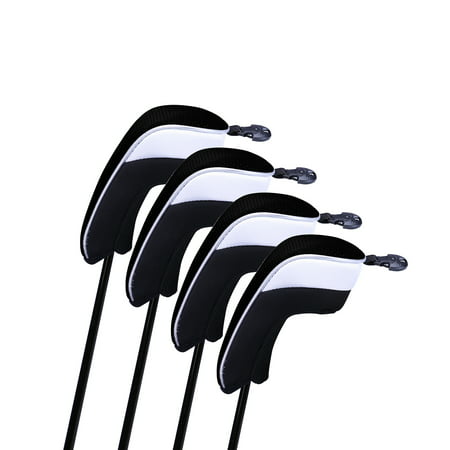 HDE 4pcs Hybrid Golf Club Head Covers Interchangeable Covers with No. Tag Neoprene Mesh Toppers (Best Rated Hybrid Golf Clubs)