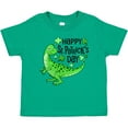 thumbnail image 3 of Inktastic Happy St. Patrick's Day Green Dinosaur Boys or Girls Baby T-Shirt, 3 of 5