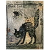 Black Cat Halloween Fiberworks Laura Heine Fused Art Quilt Pattern, Quilt finishes 24 x 32 By Brand Fiberworks