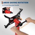 thumbnail image 3 of 1500 LBS Engine Stand Heavy Duty Foldable Rotating Engine Stand with 360 Head 4 Adjustable Arms and 5 Casters for Auto Repair Red, 3 of 7