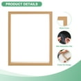 thumbnail image 2 of 2-Pack Dried Flower Frame, 8 x 10 Inch Double Acrylic Wooden Dried Flower Photo Floating Frame [Wood Color], 2 of 7