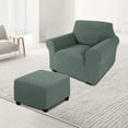 thumbnail image 5 of KALAKALA Chair Slipcover with Ottoman Cover, Stretch Sofa Cover with Ottoman Slipcovers Removable Washable Armchair Covers Non Slip Furniture Protector, 5 of 6