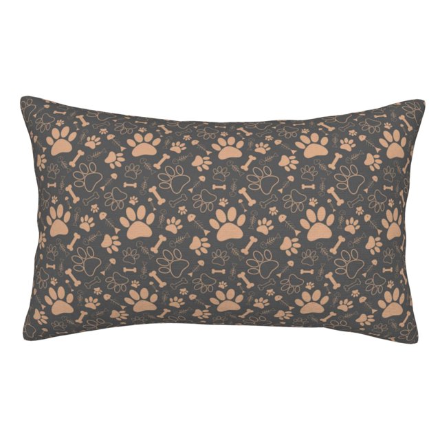 Fotbe Animal Paw Funda de Almohada Decorativa Estilo Occidental, Lujo en Algodón, Fundas para Almohadas King, Cojín Estampado para Decoración del Hogar-14"x20"
