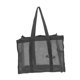 thumbnail image 3 of Bolsa de ducha de malla, organizador de baño, 14,57 x 11,81 x 6,69 pulgadas, portátil, para colgar artículos de tocador, para playa, mujeres, hombres, Negro, 3 of 8