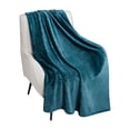 thumbnail image 1 of HOMETRENDS Velvet Plush Mediterranean Polyester Throw, 50” X 60”, 1 of 4