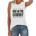 thumbnail image 1 of Fgnfyis T-Shirts Tendance pour Femmes pour Usage Quotidien Sans Manches Col Rond Style avec Imprimé Lettre Polyvalent pour Printemps et Été Parfaitement Assortis avec Pantalons et Shorts T-Shirts Femmes Blanc G, 1 of 5