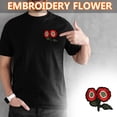 thumbnail image 2 of 6Pcs Rose Embroidery Badge Clothes Fabric Patch Applique Decor Diy, 2 of 9