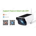 thumbnail image 3 of WIFI Camera 1080P HD Solar Outdoor Security Camera Smart Life Wireless Battery Home Surveillance Bullet Camera Baby Monitor-white no sd card, 3 of 7