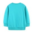 thumbnail image 7 of felwors Girls Pullover Sweatshirts Kids Cute Cartoon Printed Crewneck Tops (Blue,5-6 Years), 7 of 7