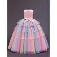 thumbnail image 3 of Vestido De Tul Colorido Con Flores Para Niñas, Disfraz De Princesa Elegante De Color Arcoíris, Vestidos De Fiesta De Tul, 3 of 4