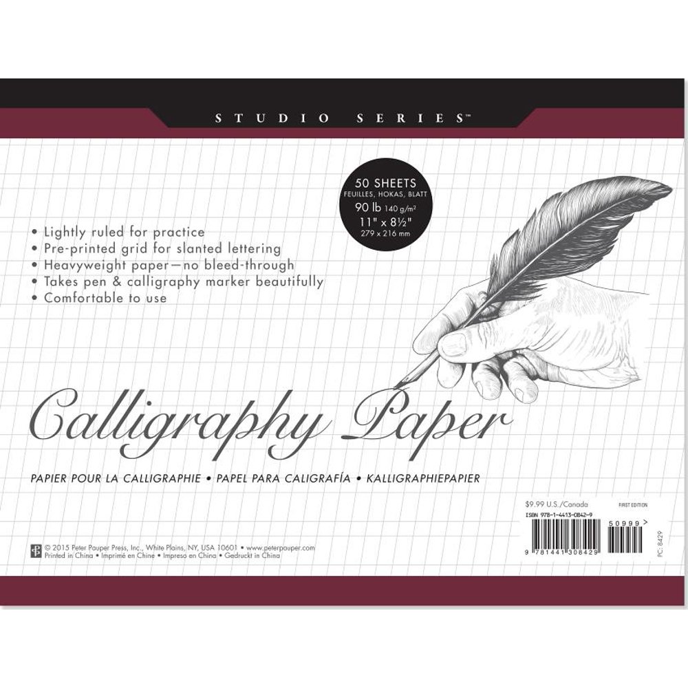 Studio Series Calligraphy Paper Pad (Set of 50 Sheets)