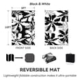 thumbnail image 6 of VUNATE Outdoor Rug Carpet 8'x10' Waterproof Reversible Patio Rug Portable Indoor Outdoor Rug Plastic Straw Rug for Beach RV Camping Garden Picnic Deck Backyard Tropical Porch Decor Black, 6 of 8