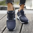 thumbnail image 5 of AUDeals Women's Wedge Sneakers Lace Up Platform Shoes Lightweight Non Slip Fashion Walking Casual Shoes, 5 of 9