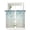 Blue, variant on Green Blue Geometric Tier Curtains 36 Inch Length, Sheer Curtains for Bedroom Living Room Window Modern Abstract Ombre Rod Pocket Voile Drapes Kitchen Curtains Small Half Window 27.5"x36" 2 Panels