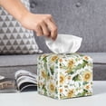 thumbnail image 6 of Kdxio Bright Sunflowers Print Tissue Box Cover,Square Decorative PU Leather Facial Paper Case Organizer Holder Dispenser for Bathroom,Night Stands,Desk,Car 5.2''X5.2''X5.2'', 6 of 8