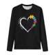 thumbnail image 3 of MHFRRA Camisetas de Manga Larga para Mujer, Camisetas de Otoño, Sudaderas de Senderismo y Viajes, Camisetas Negro, 3 of 3