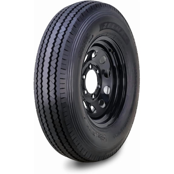 ZEEMAX Trailer Tire Wheel Assembly ST205/90D15 8-Ply D 113L 6 Lug on 5.5" PCD Black Mod Rim