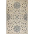 thumbnail image 1 of Bashian R120-IVBL-5X7.6-CL106 Bashian Venezia Collection Floral Transitional 100 Percent Wool Hand Tufted Area Rug, Ivory & Blue - 5 ft. x 7 ft. 6 in., 1 of 1