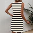 thumbnail image 7 of Bnwani Work Dresses for Women,Ladies Dresses,Slim Fit,Striped,Sleeveless,Scoop Neck,Multicolor,XL, 7 of 7