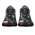 thumbnail image 5 of Black Labrador Dog American flag Shoes Sneakers Black Size 5, 5 of 7