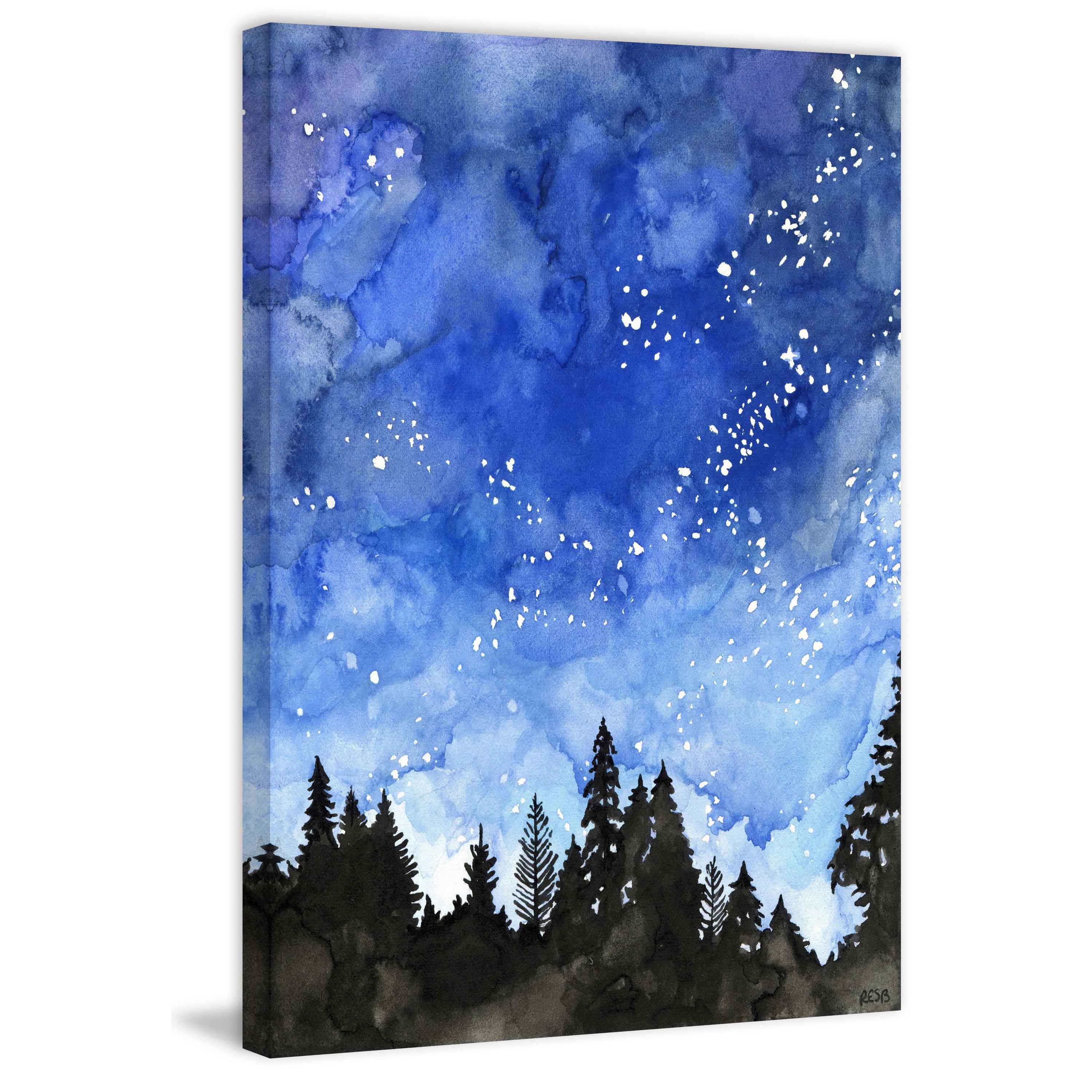 Marmont Hill "Galaxy" by Rachel Byler Painting Print on Wrapped Canvas