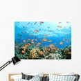 thumbnail image 1 of Coral Reef Underwater Wall Decal by Wallmonkeys Vinyl Peel and Stick Graphic for Girls (48 in W x 32 in H), 1 of 4