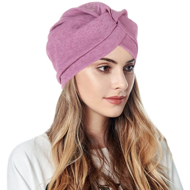 Turbans pour Femmes Nœud Bonnet Pré-Noué Casquette Bandeaux Chapeaux