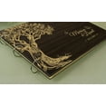 thumbnail image 2 of Rustic Wedding Wood Engraved Bride & Groom Guestbook Photo Album Custom Tree Scrapbook, 2 of 2