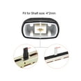 thumbnail image 2 of Uxcell Straight Slide Potentiometer Flat Push Knob Insert Shaft 4x2mm White Black 10pcs, 2 of 5