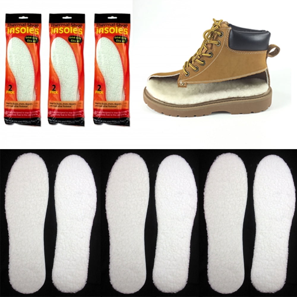 MENS LADIES THICK THERMAL WARM FLEECE FUR INSOLES WORK OUTDOORS SIZE 9 NEW