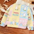 thumbnail image 5 of ITSAME Easter Girls Sweatshirts, Long Sleeve Crewneck Fashion Print Festival Casual Loose Pullover Multicolor 5-6T, 5 of 6