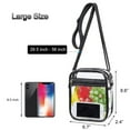 thumbnail image 3 of SeekLGTStadium Approved Clear Crossbody Bag Transparent PVC Purse with Adjustable Strap and Front Pocket for Concerts Festivals and Travel, 3 of 4