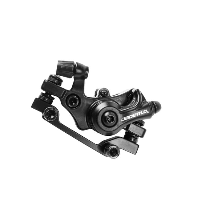 Eigraketly Pinzas de freno de disco de Cable mecánico JEDERLO, superficie recubierta ligera, accesorios de componentes de bicicleta antideslizantes, Ciclismo Negro Frente Eigraketly OD025851-02